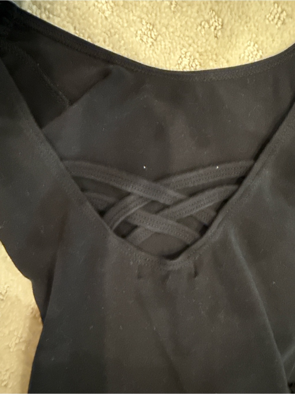 Arshiner Girls Black Ballet Dance Dress Criss Cross Back Long Sleeve Size 5/6 - Picture 4 of 4